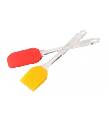 Кухненски комплект силиконова шпатула и четка