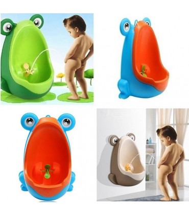 Детски писоар за стена във формата на жабка