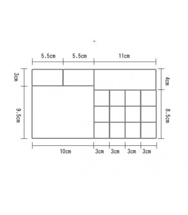 Органайзер за гримове и бижута - код 1758