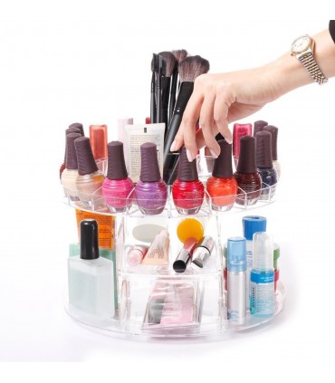 Органайзер за гримове Glam Caddy с въртящ механизъм