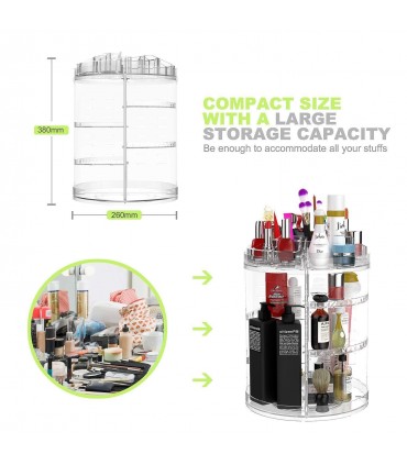 Органайзер за гримове Glam Caddy с въртящ механизъм