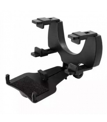 Универсална поставка за мобилен телефон За огледало за обратно виждане, Черен