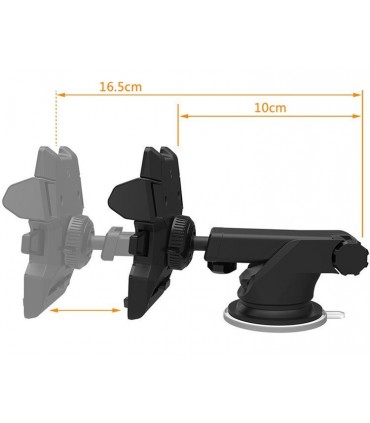 Универсална поставка за смартфони за кола с вакуум