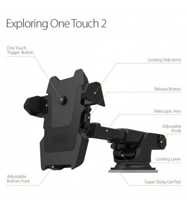 Универсална поставка за смартфони за кола с вакуум