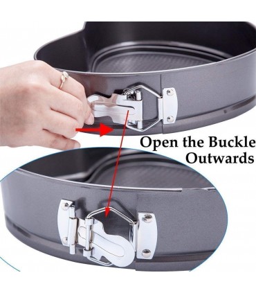 Незалепващи форми за печене с падащо дъно - 3 бр. в комплект