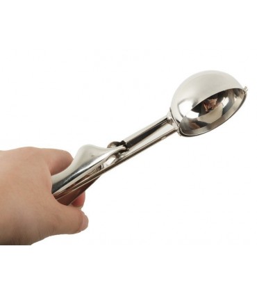 Лъжица за сладолед - метална - с механизъм