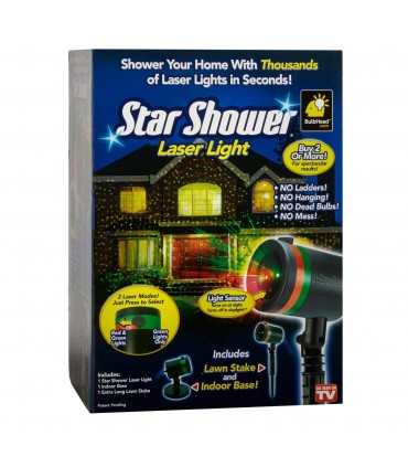 Star Shower лазер прожектор за коледна украса - играещи светлини