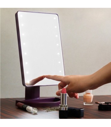 LED Настолно огледало със стойка