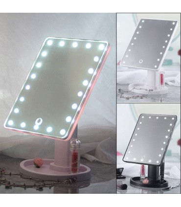 LED Настолно огледало със стойка