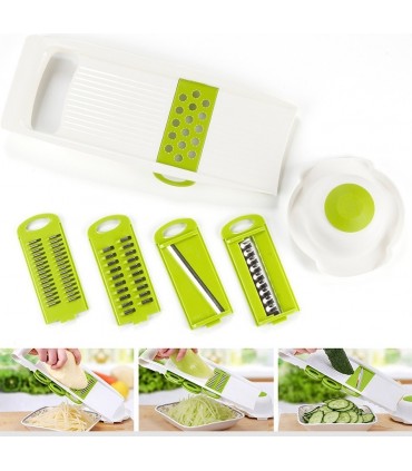 Кухненско ренде за зеленчуци с 5 приставки и държач