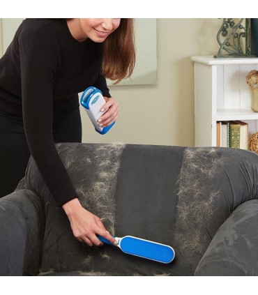 Уред за премахване на косми Hurricane Fur Wizard, Бял/Син