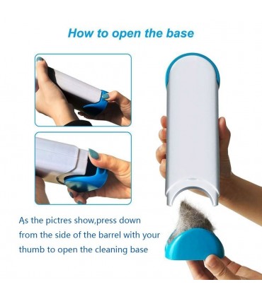 Уред за премахване на косми Hurricane Fur Wizard, Бял/Син