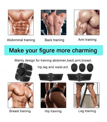 Електростимулатор за стягане на мускули Six pack EMS