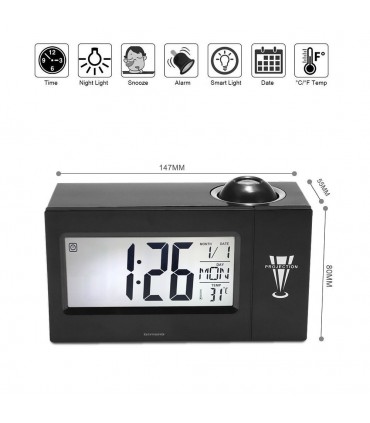 Часовник с проектор за стена или таван (Метеочасовник)