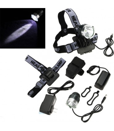 2 в 1 Фар за велосипед и челник XM-L Т6 1200 лумена