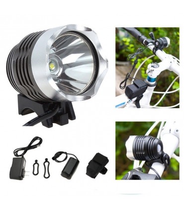 2 в 1 Фар за велосипед и челник XM-L Т6 1200 лумена