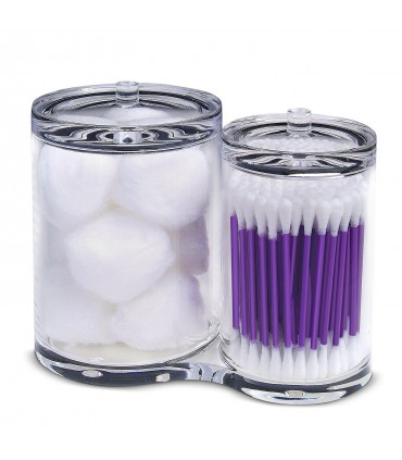 ПРОЗРАЧЕН ОРГАНАЙЗЕР ЗА КЛЕЧКИ ЗА УШИ И ПАМУЧНИ ТАМПОНИ