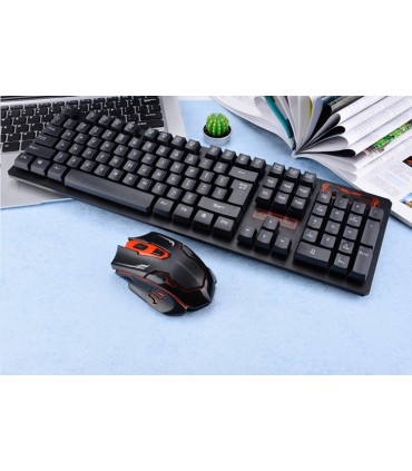 Геймърски комплект безжична клавиатура + безжична мишка HK6500