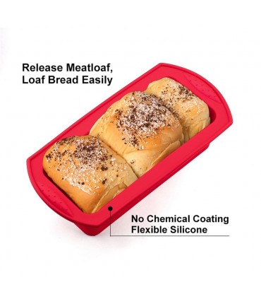 Правоъгълна силиконова форма за печене на кекс или хляб
