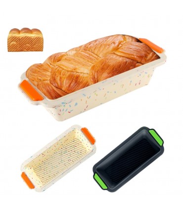 Правоъгълна силиконова форма за печене на кекс или хляб