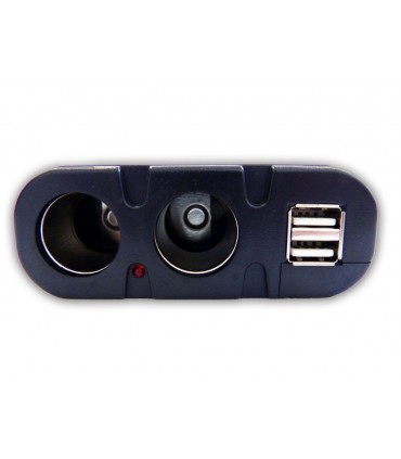 Двоен разклонител за запалка с 2бр. USB - модел 033