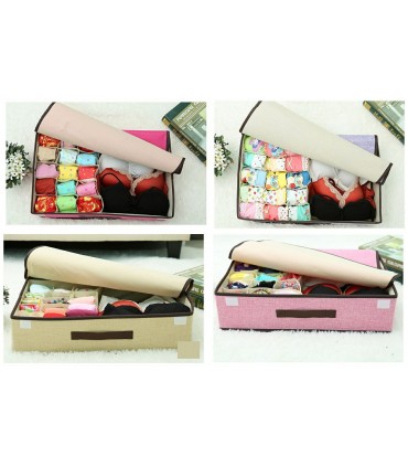 Сгъваем органайзер за чорапи / бельо с 16 отделения