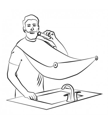 Престилка за бръснене с вендузи за закачане на огледало