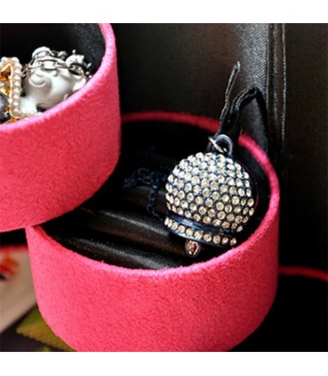 Кокетна кутия за бижута, цилиндър на три нива