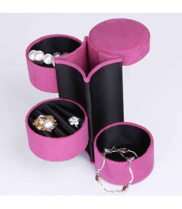 Кокетна кутия за бижута, цилиндър на три нива