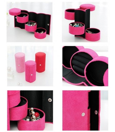 Кокетна кутия за бижута, цилиндър на три нива