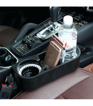 Органайзер за кола, Подходящ за напитки и чаши, черен