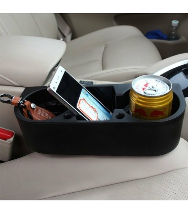 Органайзер за кола, Подходящ за напитки и чаши, черен