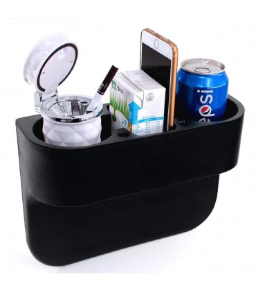 Органайзер за кола, Подходящ за напитки и чаши, черен