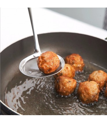 Кухненска цедка с дълга дръжка, неръждаема стомана