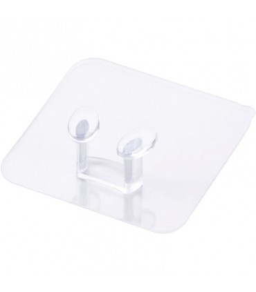 Самозалепваща поставка за щепсел, прозрачна
