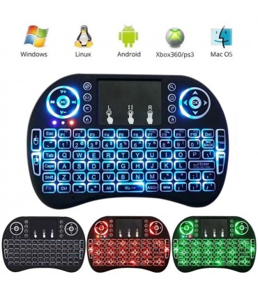 Безжични клавиатура с тъчпад I8, мини, черна