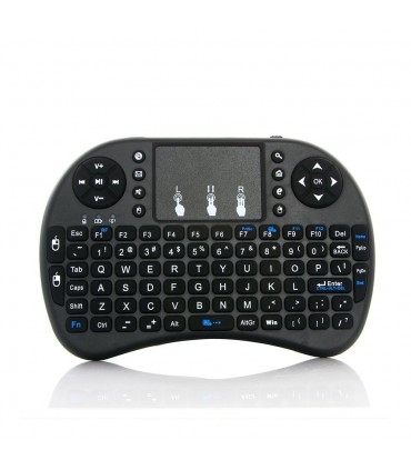 Безжични клавиатура с тъчпад I8, мини, черна