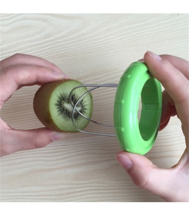Белачка за киви, лесен начин за белене и рязане на киви 2 в 1
