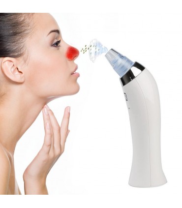 Вакуум уред за почистване на лицето от черни точки и акне, модел с дисплей