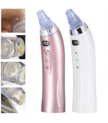 Вакуум уред за почистване на лицето от черни точки и акне, модел с дисплей