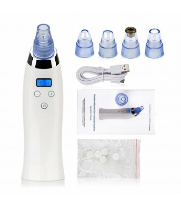 Вакуум уред за почистване на лицето от черни точки и акне, модел с дисплей