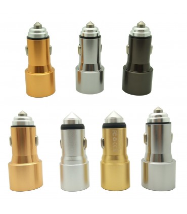 Адаптер/Зарядно устройство за кола Baseus, 3.1А, Бързо зареждане, 2 USB порта, метален корпус