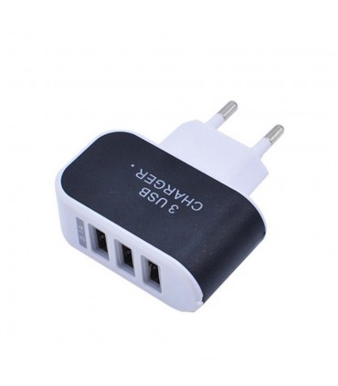 Троен USB разклонител за контакт 220V