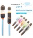 USB кабел 2в1 за адроид смартфони и Iphone, телескопичен