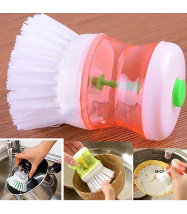 Домакинска четка за миене с контейнер за препарат