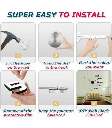 Стикер стенен часовник - модел 4246