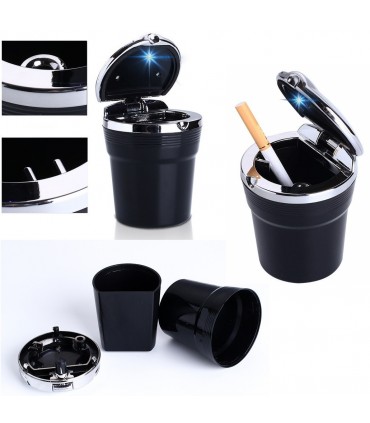 Универсален пепелник за кола с LED осветление 2 в 1