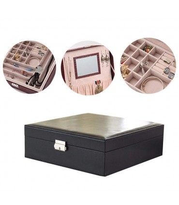 Луксозна кутия за бижута с огледало и много отделения - модел 2010