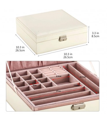 Луксозна кутия за бижута с огледало и много отделения - модел 2010