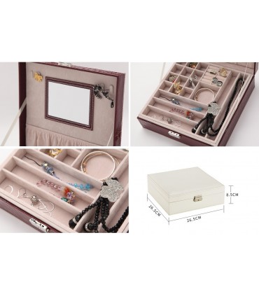 Луксозна кутия за бижута с огледало и много отделения - модел 2010